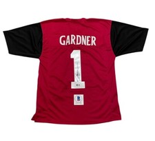 AHMAD SAUCE GARDNER AUTOGRAPHED CINCINNATI BEARCATS #1 RED JERSEY BECKETT picture