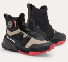 REV'IT UNDERCUT H2O WATERPROOF SAND BLACK BUO CLOSURE MOTORCYCLE LEATHER SHOES SIZE 45 picture