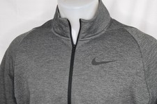 NIKE DRI-FIT Large Men's Soft Polyester Fleece 1/4 Zip Pullover Heather Gray picture