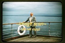 1950s Duplicate Slide, CP Canadian Pacific Man on Princess Elizabeth Ferry Ship picture