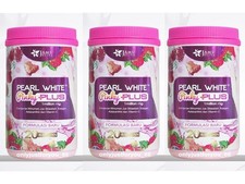 Pearl White Pinky Plus Jamu Jelita Drink Woman Collagen Whitening 1000g X 3 Jar picture