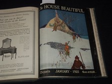 1921 JANUARY-JUNE HOUSE BEAUTIFUL MAGAZINE BOUND VOLUME 49 - KD 3352I picture