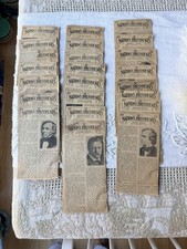 VINTAGE 1930’s NEWSPAPER CLIPPINGS NATION’S PRESIDENTS * Set of 23 * HOOVER + Ad picture