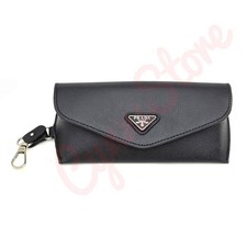 Prada Universal Black Semi-Soft Case for Eyeglasses or Sunglasses w/ Cloth & Box picture