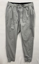 Lululemon ABC Jogger Mens Tan Gray Slim Fit Pants LM5AQ7S Size Medium 28 Inseam picture