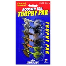 Yakima Bait Worden's Rooster Tail Spinner Trophy Fishing Lure Kit, Assorted Colo picture