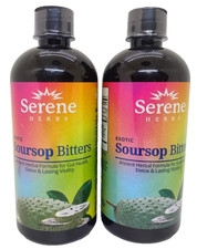 2X Serene Herb Exotic Soursop Bitters Liquid Gut Health Detox Lasting Vitality picture