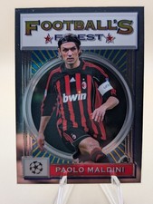 2021-22 Topps Football's Finest Flashbacks UEFA Paolo Maldini soccer card #3 picture