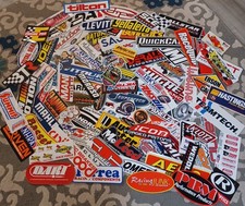 50 + Racing stickers Assortment Lot  NHRA Tool Box Garage  random pick + koozie. picture