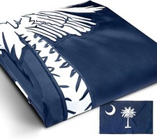 Anley EverStrong Series Embroidered South Carolina State Flag 3x5 Ft Polyester picture
