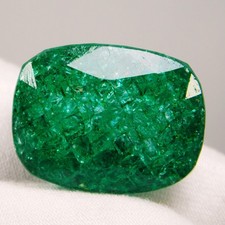 Stunning 37.30 Ct Natural Colombian Green Emerald -