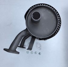 Muffler w/Shield Fits For HONDA GX620 GX670 Black  Exhaust to Oil Filter picture