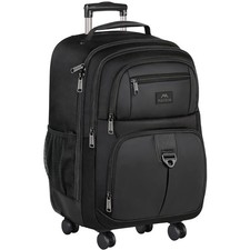 MATEIN Rolling Backpack with 4 Wheels, 17 inch Spinner Backpack for Men picture