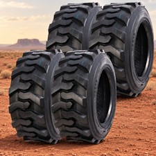 4 10-16.5 10PR Skid Steer Tires HALBERD 10x16.5 Heavy Duty Loader Tires 10 16.5 picture