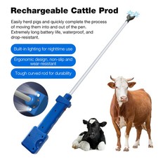 Rechargeable 10000V Cattle Prodder Handheld Electric Shock Livestock Prod +Light picture
