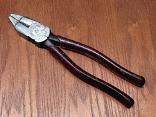Vintage Diamalloy Duluth Lineman Pliers SL 58 Minn. USA Red Grip Handles picture
