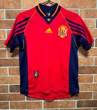 SPAIN NATIONAL TEAM 1998/1999 HOME ADIDAS FOOTBALL JERSEY SHIRT SIZE Y 164CM XS picture