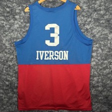 Vintage Allen Iverson Philadelphia 76ers Nike Jersey Mens Size XXL +2 Length NBA picture
