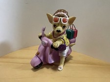 Westland Giftware Aye Chihuahua Stylish Shopper Figurine 2011 picture