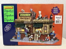 NEW Lemax Spooky Town Zombie Eatery 45673 Lighted Halloween Building 2014 picture