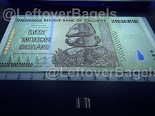 Zimbabwe One 50 Trillion Dollar Banknote Money VF-AU Currency Hyperinflation picture