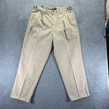 Vintage Dockers Well Worn Pant Mens 36x30 Beige Cotton Khakis Workwear Utility picture