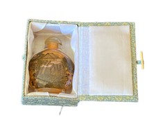 Antique Chinese Reverse Hand Painted Snuff Bottle Village Temple Glass  picture