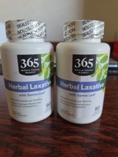 2x bottles 365 Whole Foods Market herbal laxative 180 TOTAL CT MAY 2029 SEALED picture