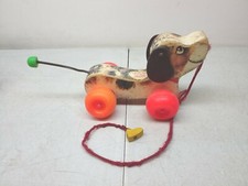 Fisher Price Little Snoopy No 693 Vintage 1963 Pull Behind With Original Leash picture
