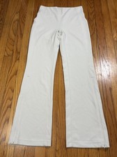 Lululemon Ribbed Softstreme Pant Zip Flare Leg High Rise Pull On Bone Size 8 picture