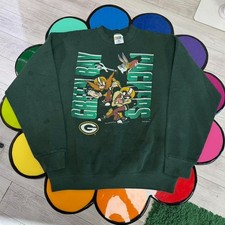 Vintage 90s NFL Football Green Bay Packers Looney Tunes sweatshirt VK17753 picture