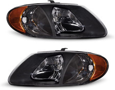 2001-2007 Dodge Grand Caravan Chrysler Town Country Headlight Black Left Right picture