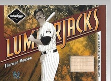 2003 Leaf Limited Lumberjacks Bat #LJ-20 Thurman Munson - SN #01/25 picture