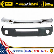 New Front Bumper Chrome Steel + Lower Valance For 2001-2003 Ford Ranger XLT FX4 picture