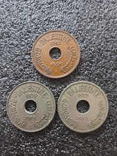 British Palestine 10 mils Set. 1927, 1939, 1942 Great Condition Historical Coins picture