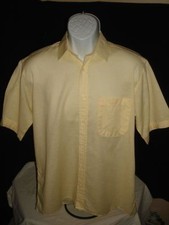 MADE IN ENGLAND CREATION by PIERRE CARDIN YELLOW COTTON BLEND SZ. 41 (M) SHIRT  picture