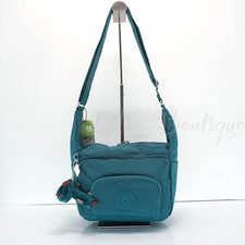 NWT Kipling KI1998 Erica S Small Tote Crossbody Bag Purse Polyamide Twinkle Teal picture