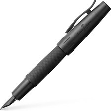 Faber-Castell e-motion Fountain Pen, Pure Black - Extra Fine picture