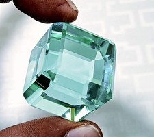 1000.00 Ct Aqua Blue Topaz Cube Cut Brazilian Flawless CertifiedLoose Gemstone picture