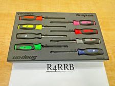 Snap-on Tools USA NEW 8pc MULTI COLOR Mini Grip Screwdriver + Torx Set Foam Rare picture
