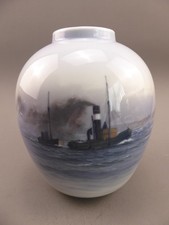 VTG 1953 ROYAL COPENHAGEN DENMARK Steamer Ship Ocean 2673 1242 PORCELAIN picture