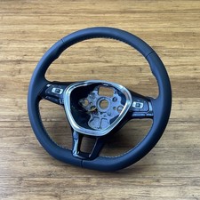 2015-2021 Volkswagen Golf MK7 Steering Wheel Leather W/ Paddles Black OEM picture