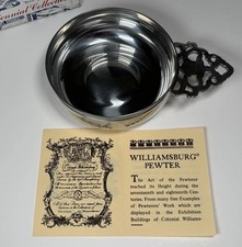 VTG STIEFF Pewter NOS Bicentennial Collection Porringer CW15-16 6.25” picture