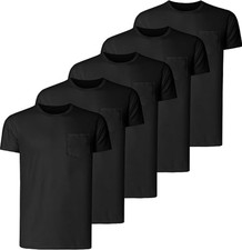 t shirt for men round neck black and gray color full set of 5 picture