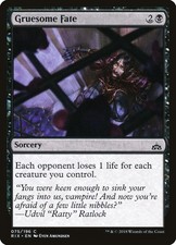 MTG Magic the Gathering Gruesome Fate (75/219) Rivals of Ixalan LP picture