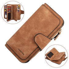 Women Lady Soft Leather Wallet Long Clutch Card Holder Purse Pocket Handbag Gift picture