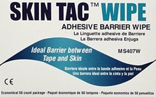 Torbot MS407W Skin-Tac Adhesive Barrier Wipes - 50 Per Box picture