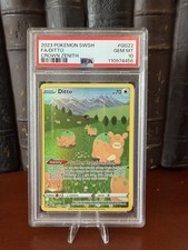 2023 POKEMON SWORD & SHIELD CROWN ZENITH #GG22 FULL ART/DITTO PSA 10 picture