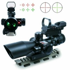 2.5-10X40 Rifle Scope with Red Laser & Holographic Green-Red Dot Sight picture