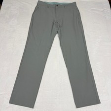 Free Fly Pants Mens 34x32 Gray Performance Hiking Travel Stretch Athleisure picture
